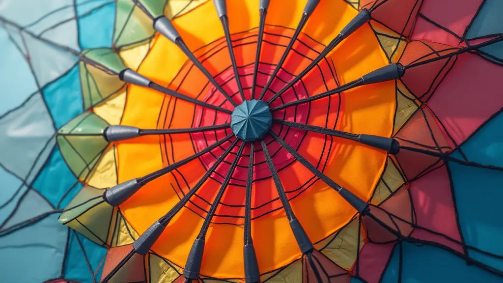 Close-up of a box kite