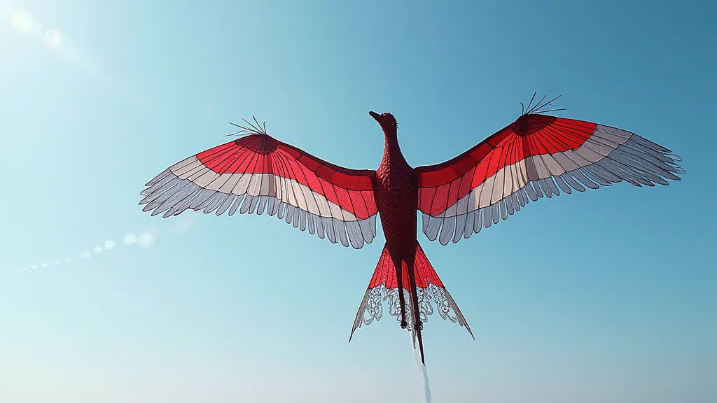Complex kite sculpture