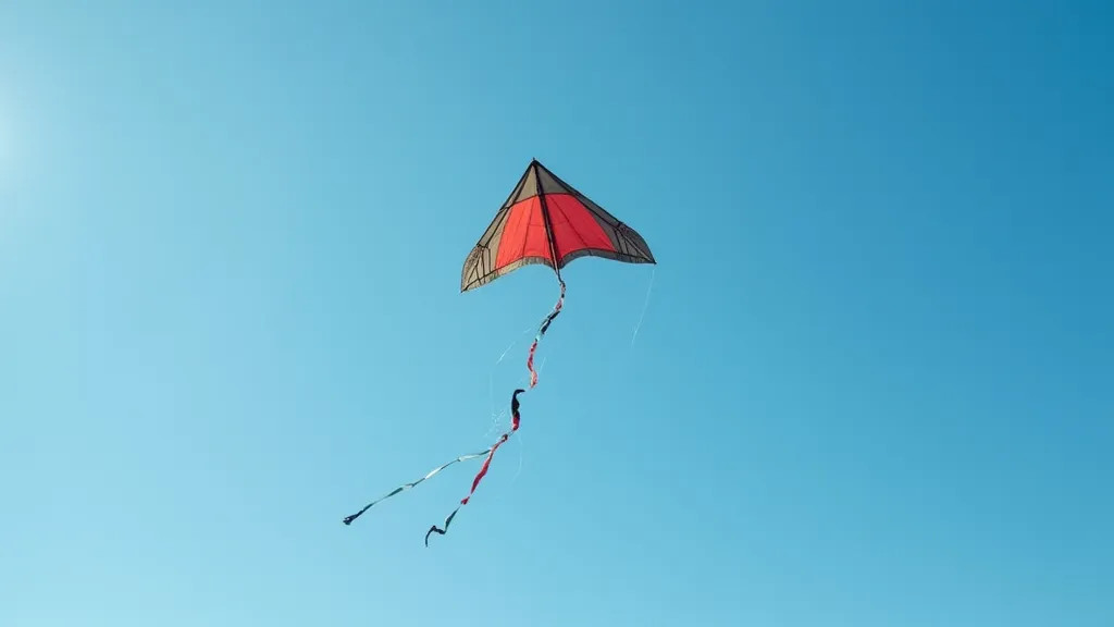 Delta kite flying