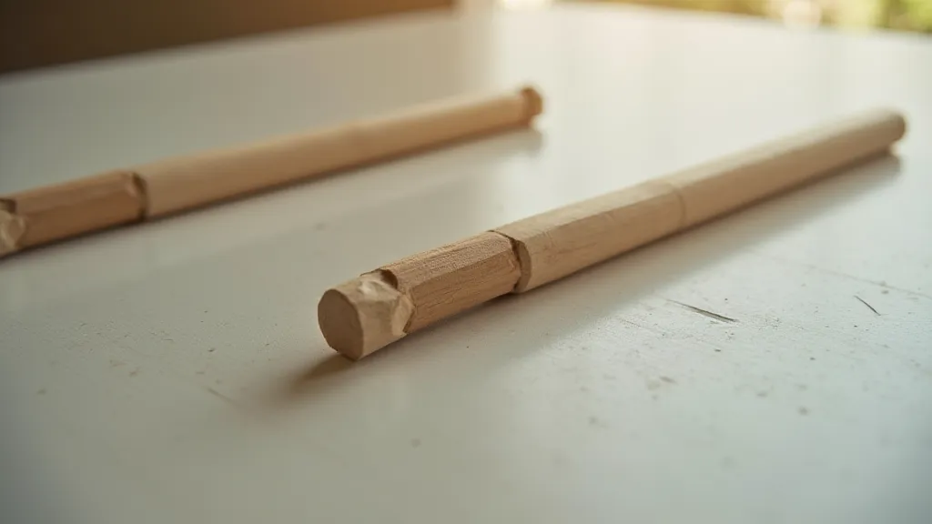 Wooden dowels for kite construction