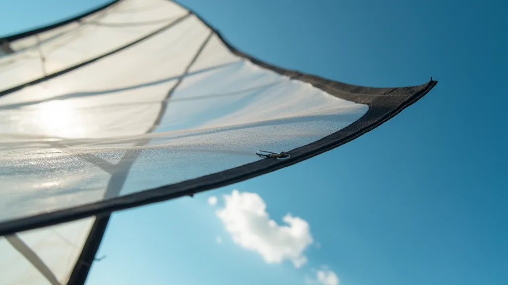 Kite sail camber detail